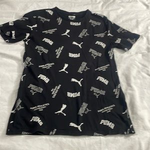 Puma Youth Boys Amplified Over Print Logo Tee Size XL (18-20)